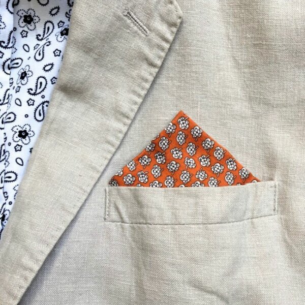 Pochette bleu trianglé – Image 4
